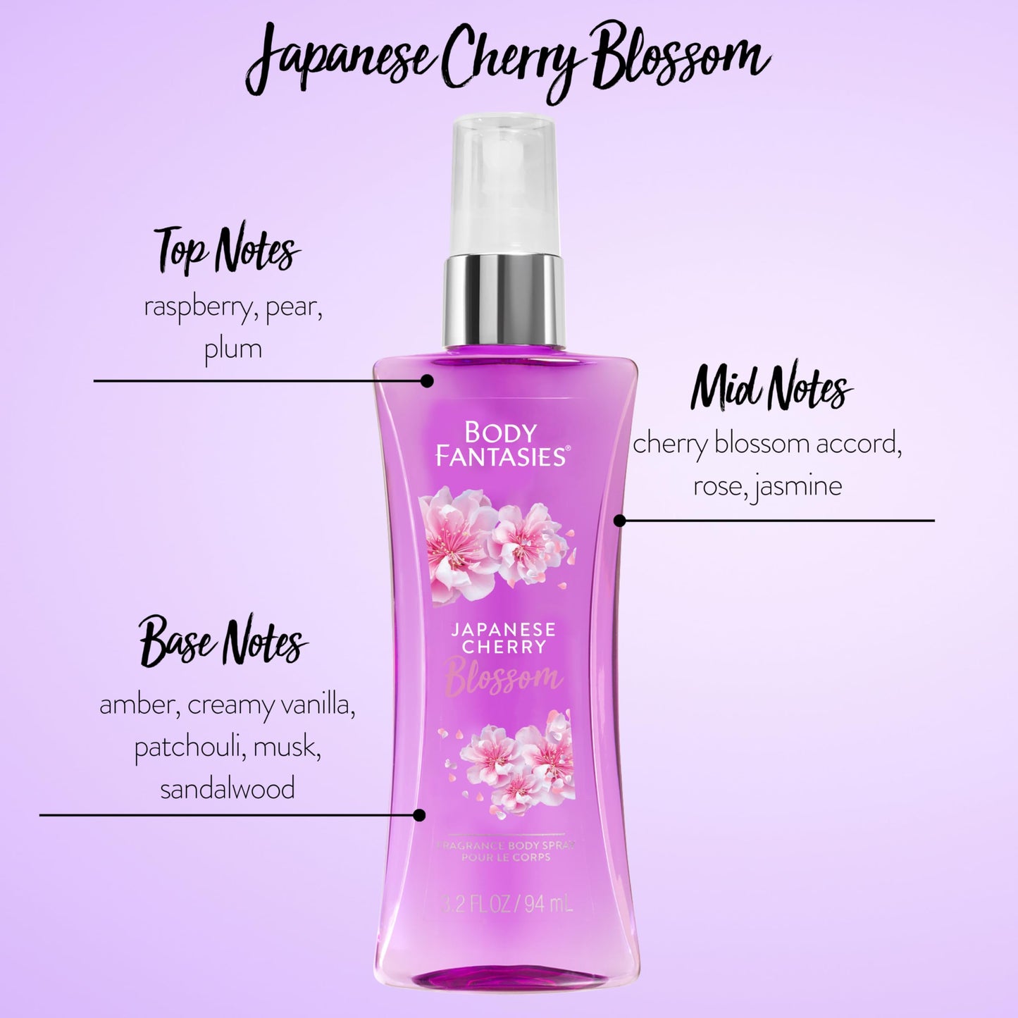Body Fantasies Body Spray Holiday Gift Set for Her - 3 Piece Lovely Scents Sampler, Perfect for Stocking Stuffers Beauty & Personal Care Body Fantasies