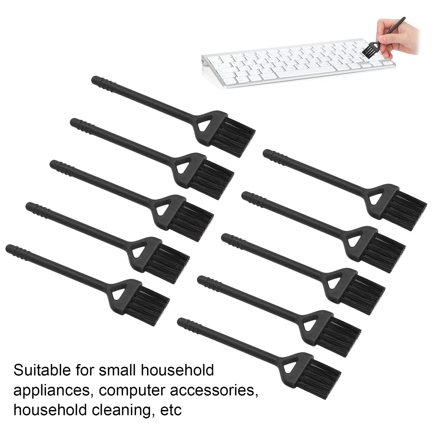 10 PCS Electric Shaver Cleaning Brushes, Mini Nylon Hair Double Sided Clipper Brush Shaver Cleaner for Garlic Masher, Shaver, Keyboard Beauty and Personal Care Pilipane