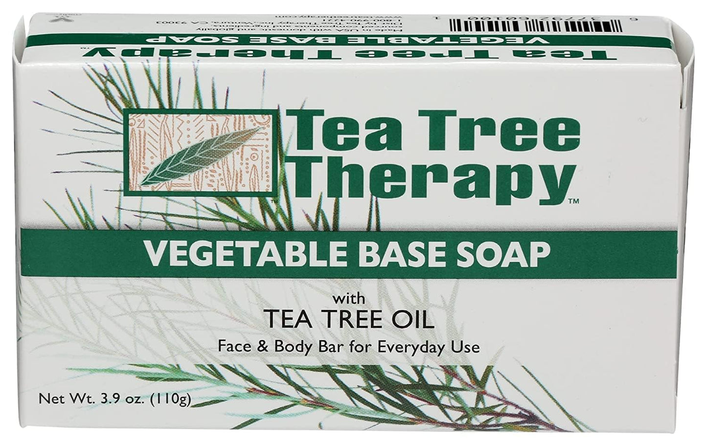 Tea Tree Therapy Tea Tree Soap Vegetable 3.9 Oz Beauty & Personal Care Tea Tree Therapy