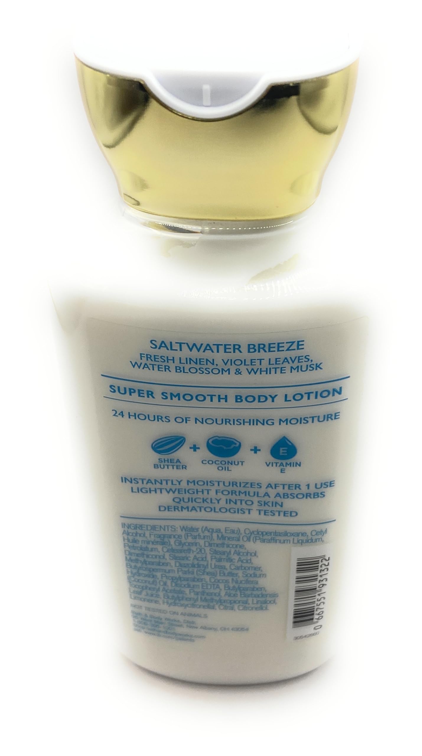 Bath and Body Works Saltwater Breeze 24 Hour Moisturizing Body Lotion- 8 oz / 236 g Beauty & Personal Care Bath & Body Works