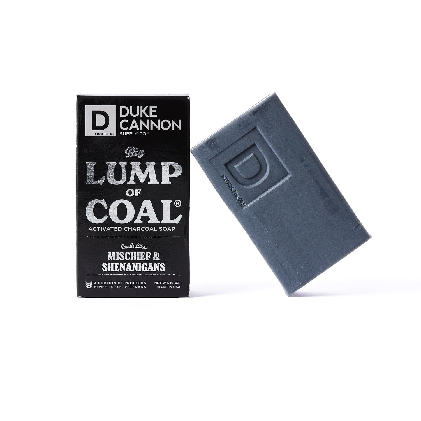 Duke Cannon Scrubber Bundle - Tactical Soap Pouch Holder & Lump of Coal Soap Bar (Bergamot & Black Pepper Scent), Grooming Essentials for Men (2 Piece Beauty & Personal Care Duke Cannon Supply Co.