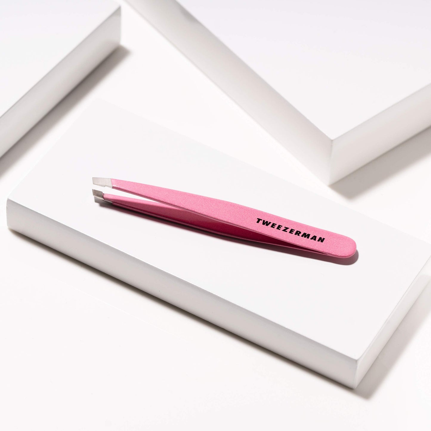 Tweezerman Exclusive Dusty Rose Slant Tweezer - Hair Removal Tweezers, Stainless Steel Beauty & Personal Care Tweezerman