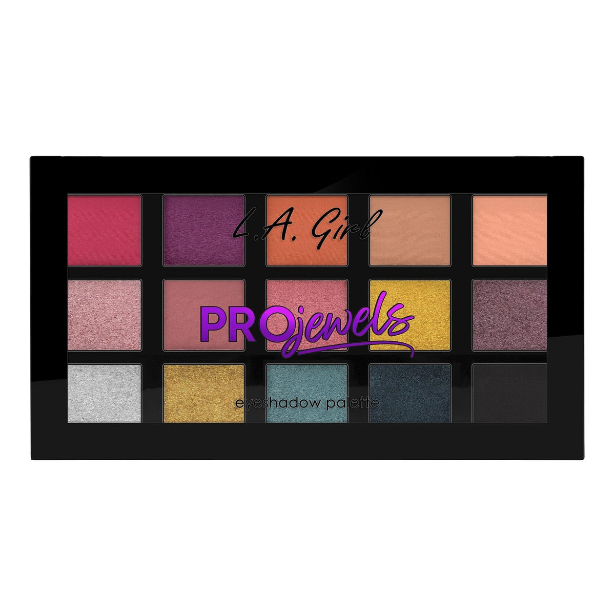 L.A. Girl Pro. 15-Color Eyeshadow Palette, Jewels GES225