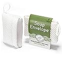 Soap Envelope 100% Recycled - Soap Saver Pouch for bar soap, Loofah Bath Scrubber for Bar Soap + Gentle Exfoliator, mesh soap Bag, soap Pouch Beauty & Personal Care Soap Envelope