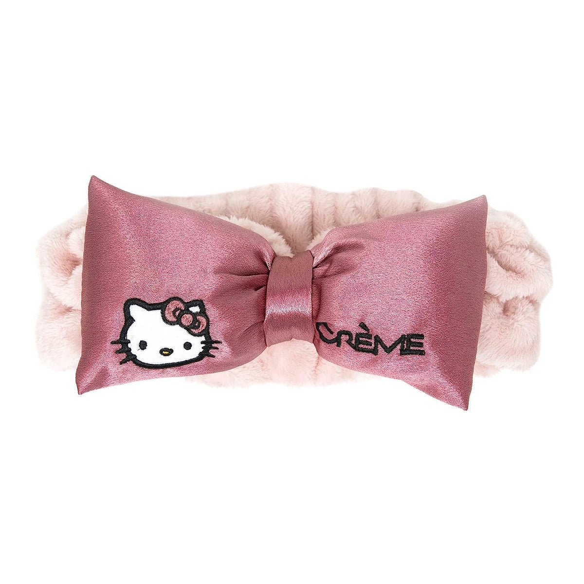 The Crème Shop Teddy Headband (Pink Satin)