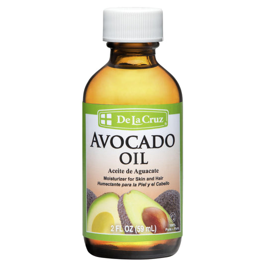 De La Cruz Avocado Oil - Expeller Pressed Pure 100% Avocado Oil for Hair and Body - Lightweight Body Oil for Dry Skin 2 FL. OZ Beauty & Personal Care De La Cruz