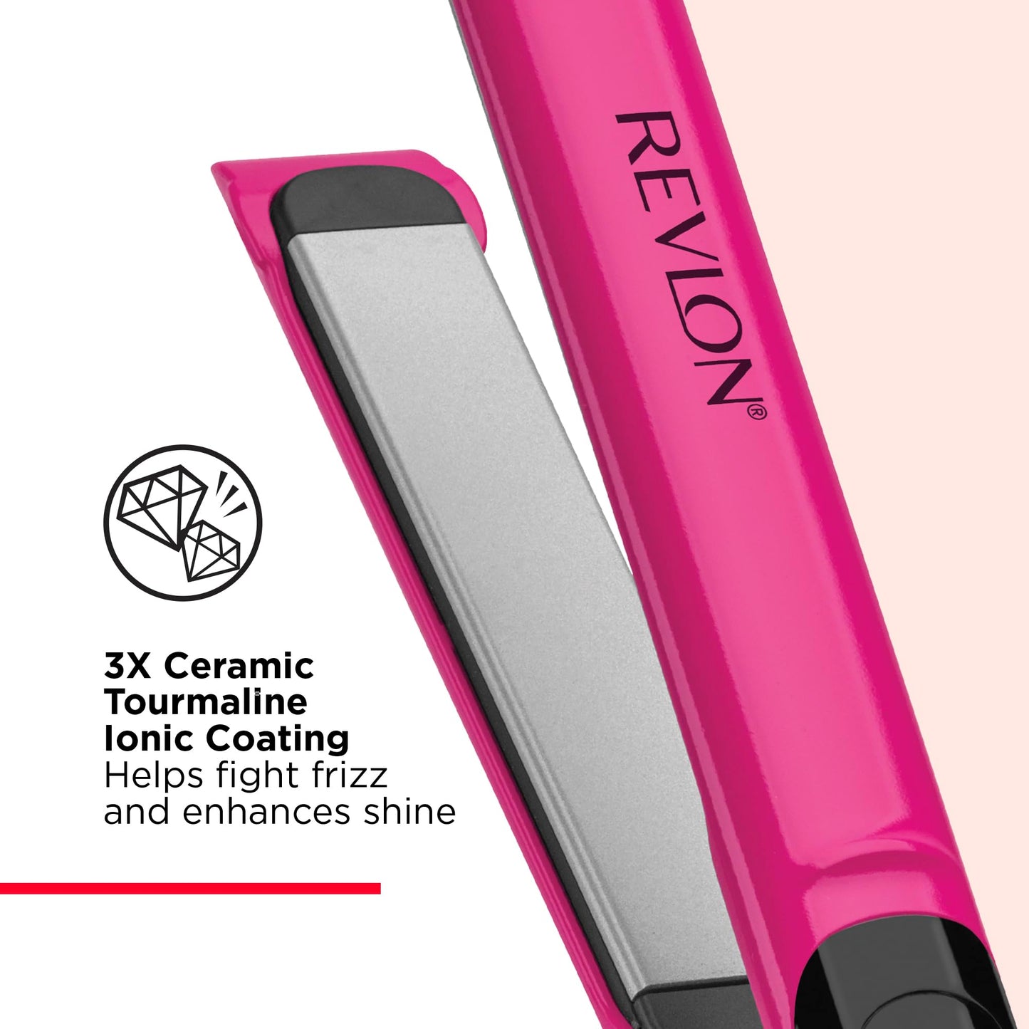 Revlon Smooth Brilliance Ceramic Hair Flat Iron | Smooth Glide and Ultra-Sleek Sylas, (1 in) Beauty & Personal Care REVLON