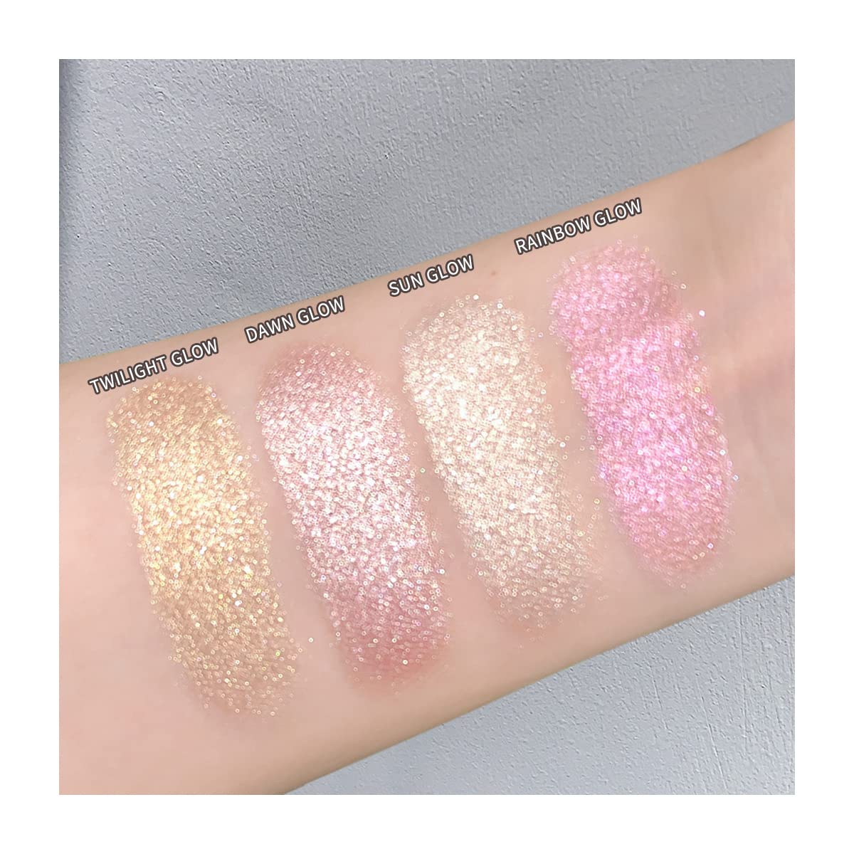 ELESSY Highlighter Makeup Palette,Face Glitter illuminator Palette,Natural Sparkling Finish Highlighter Powder,High Glossy Shimmer Smooth Baked Beauty & Personal Care ELLESY