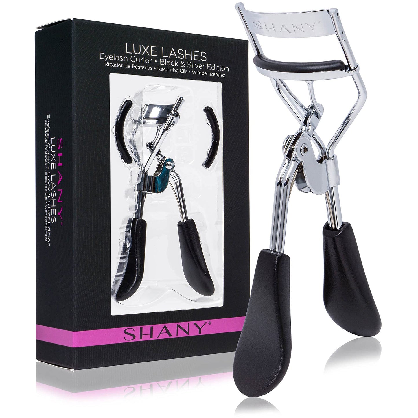 SHANY Luxe Lashes Eyelash Curler - Professional Makeup Tool with Two Silicone Replacement Pads, Gentle Curl, Crease-Free, No Pinching Or Pulling Beauty & Personal Care SHANY