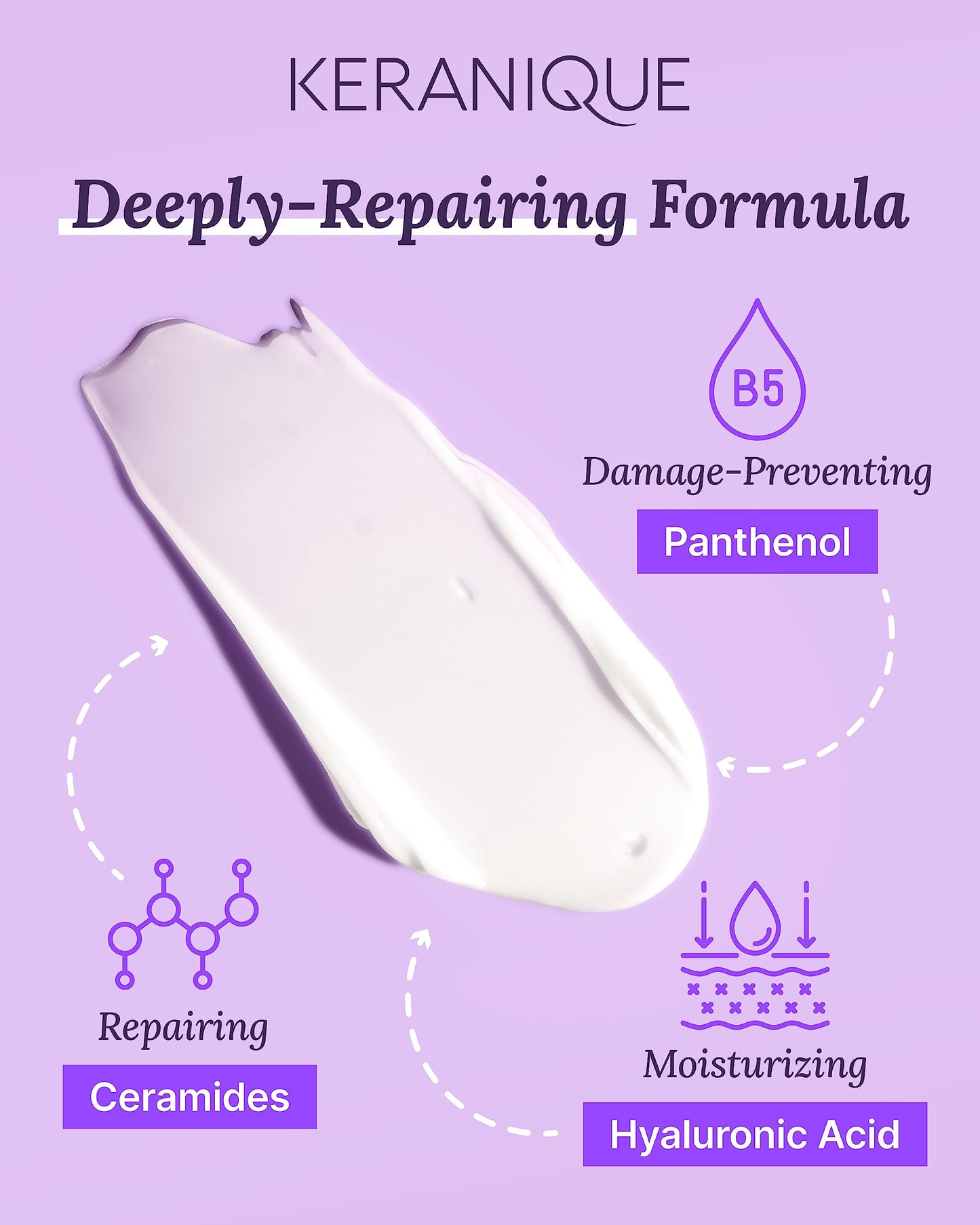 Keranique Hair Mask: Deep Repair & Hydration for Dry, Damaged Hair - Keratin Protein Boost for Fine Strands - Intense Moisturizer for Women Beauty & Personal Care Keranique