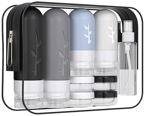 Vinofes 16 Pack Travel Size Toiletries Kits - Leak Proof TSA Approved Travel Bottles for Toiletries Essential - BPA Free Travel Containers Beauty & Personal Care Vinofes