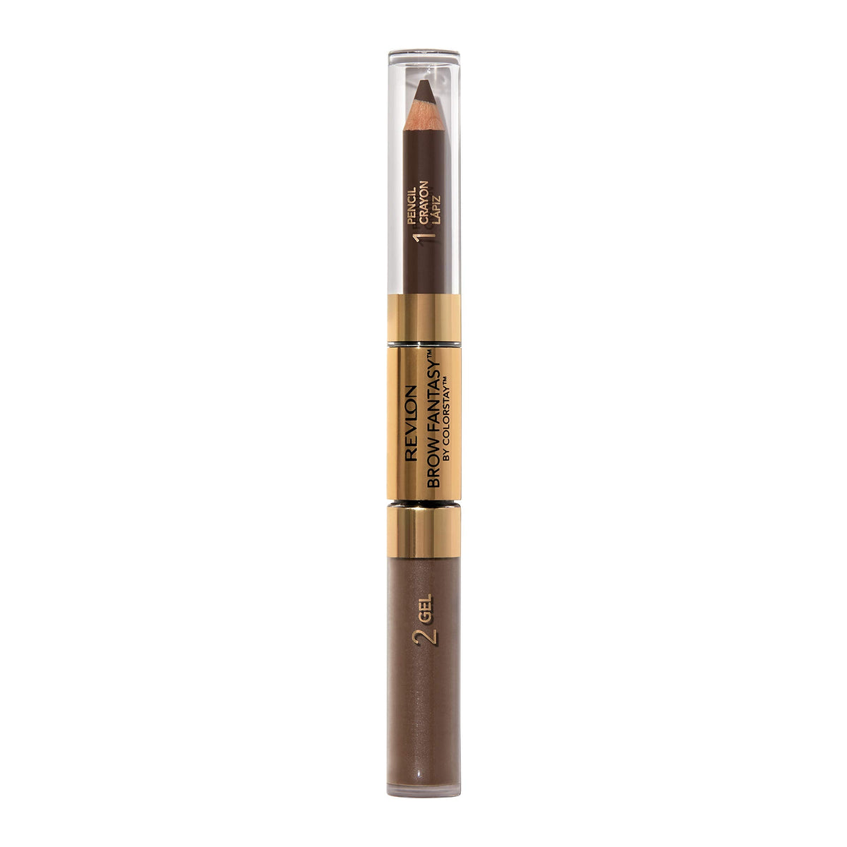 Revlon Eyebrow Gel & Pencil, ColorStay Brow Fantasy 2-in-1 Eye Makeup, Longwearing with Precision Tip, 106 Dark Brown, 0.04 Oz Beauty & Personal Care REVLON