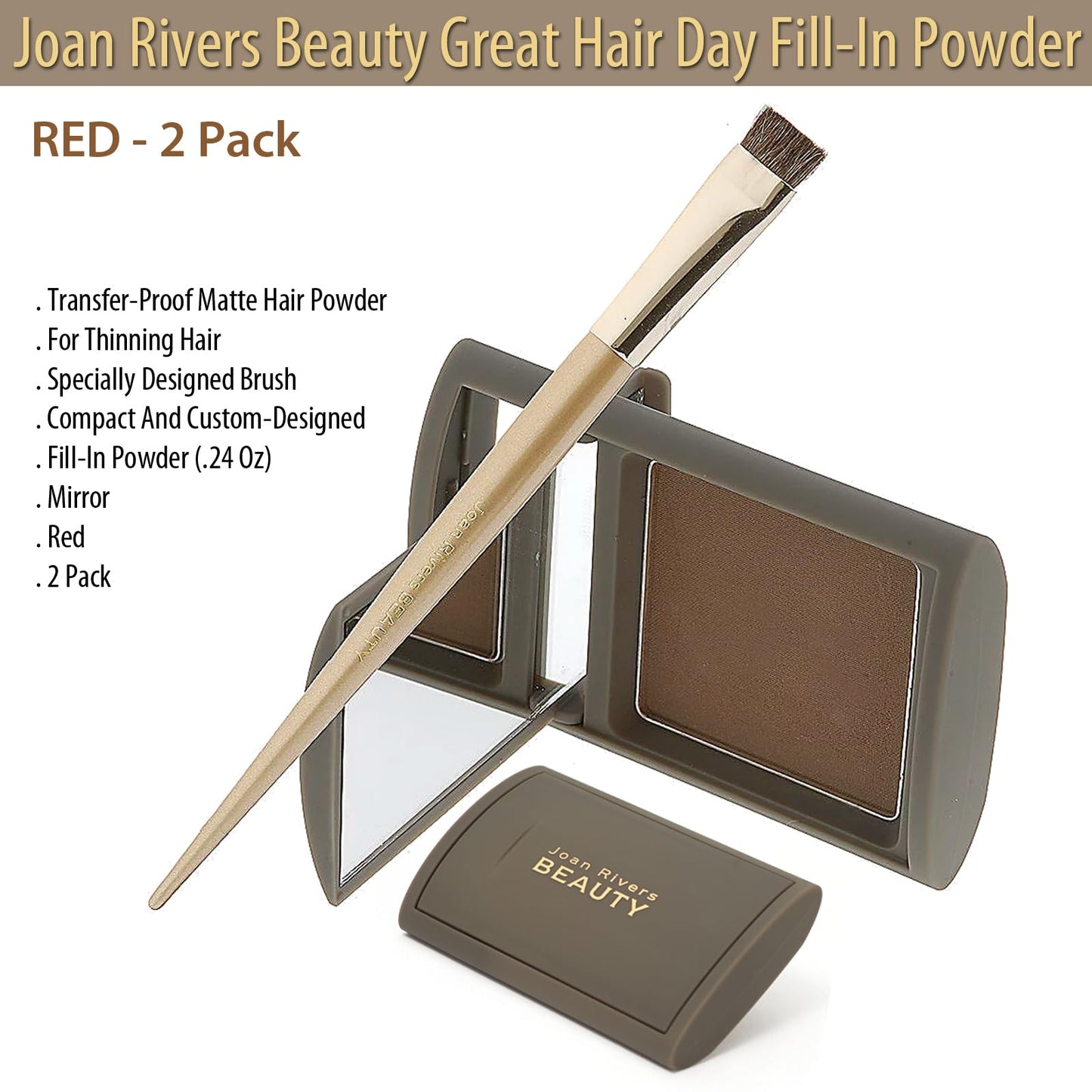 Joan Rivers Great Hair Day Fill-In Powder Red 2-Pack Beauty & Personal Care Joan Rivers Beauty