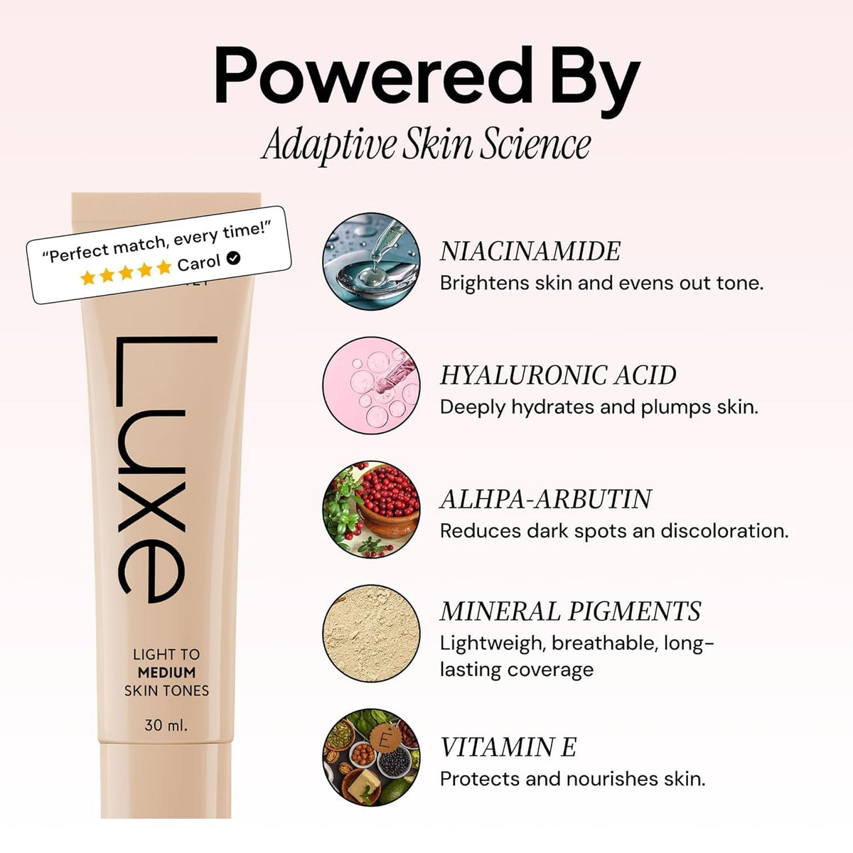Luxe Color Changing Foundation - Medium Dark