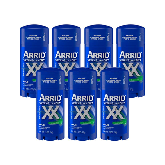 Arrid XX Extra Extra Dry Solid Antiperspirant Deodorant, Unscented, 2.6 oz. (Pack of 7) Beauty and Personal Care Arrid
