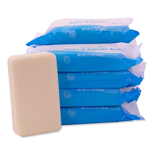 Dermaharmony Sulfur and Salicylic Acid Bar Soap 3.7 oz - Crafted for Those with Skin Conditions (10 Bars) Beauty & Personal Care Dermaharmony