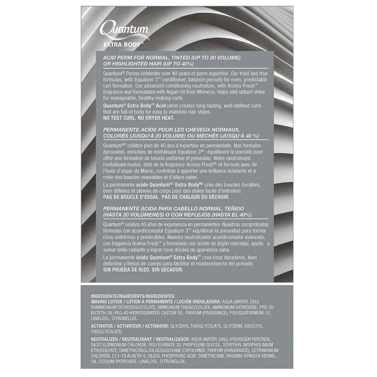 Zotos Quantum Extra Body Acid Permanent Unisex Treatment 1 Application