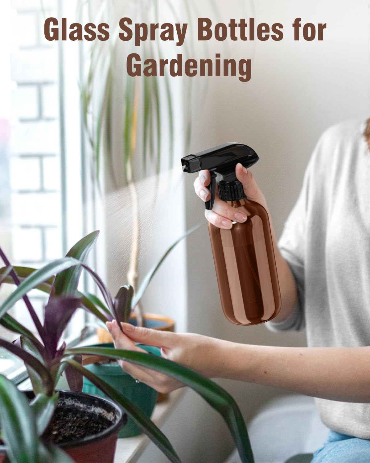 KASHTABHANJAN PHARMA Refillable Spray Bottle - 300 ml Multipurpose Water/Mist Sprayer for Hair, Plants, Cleaning & Gardening - Leak-Proof Plastic Beauty and Personal Care Bontip