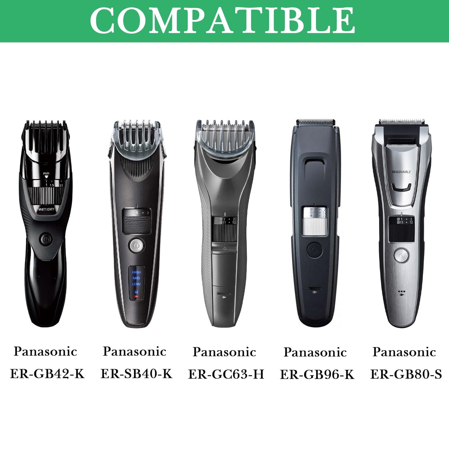 Linkidea Multi-Groomer Travel Case Compatible with Panasonic Bodygroom ER-GB42-K, ER-GC63-H, ER-SB40-K, Beard Trimmer Accessories Organizer, Portable Beauty and Personal Care Linkidea
