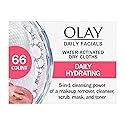Olay Daily Deeply Clean 4-in-1 Water Activated Cleansing Face Cloths 33ct (Pack of 5) Beauty & Personal Care Olay