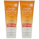 Neutrogena Acne Wash Cream Cleanser 6.7 Ounce (200ml) (Pack of 2) Beauty & Personal Care Neutrogena