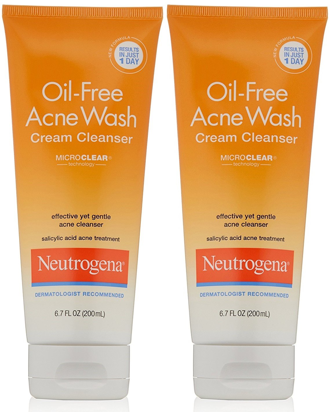 Neutrogena Acne Wash Cream Cleanser 6.7 Ounce (200ml) (Pack of 2) Beauty & Personal Care Neutrogena