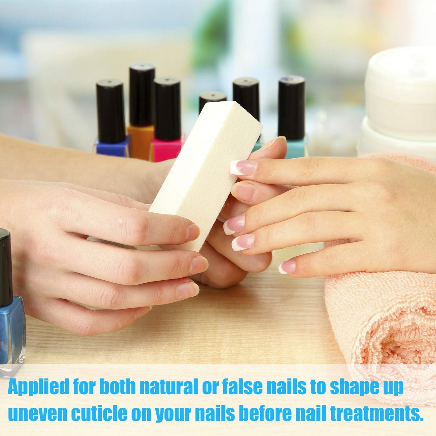 20 Pack Buffer Sanding Block Nail Buffer Block Files Grit Dense Sponge Nail Tips Tool (White) Beauty & Personal Care Mudder