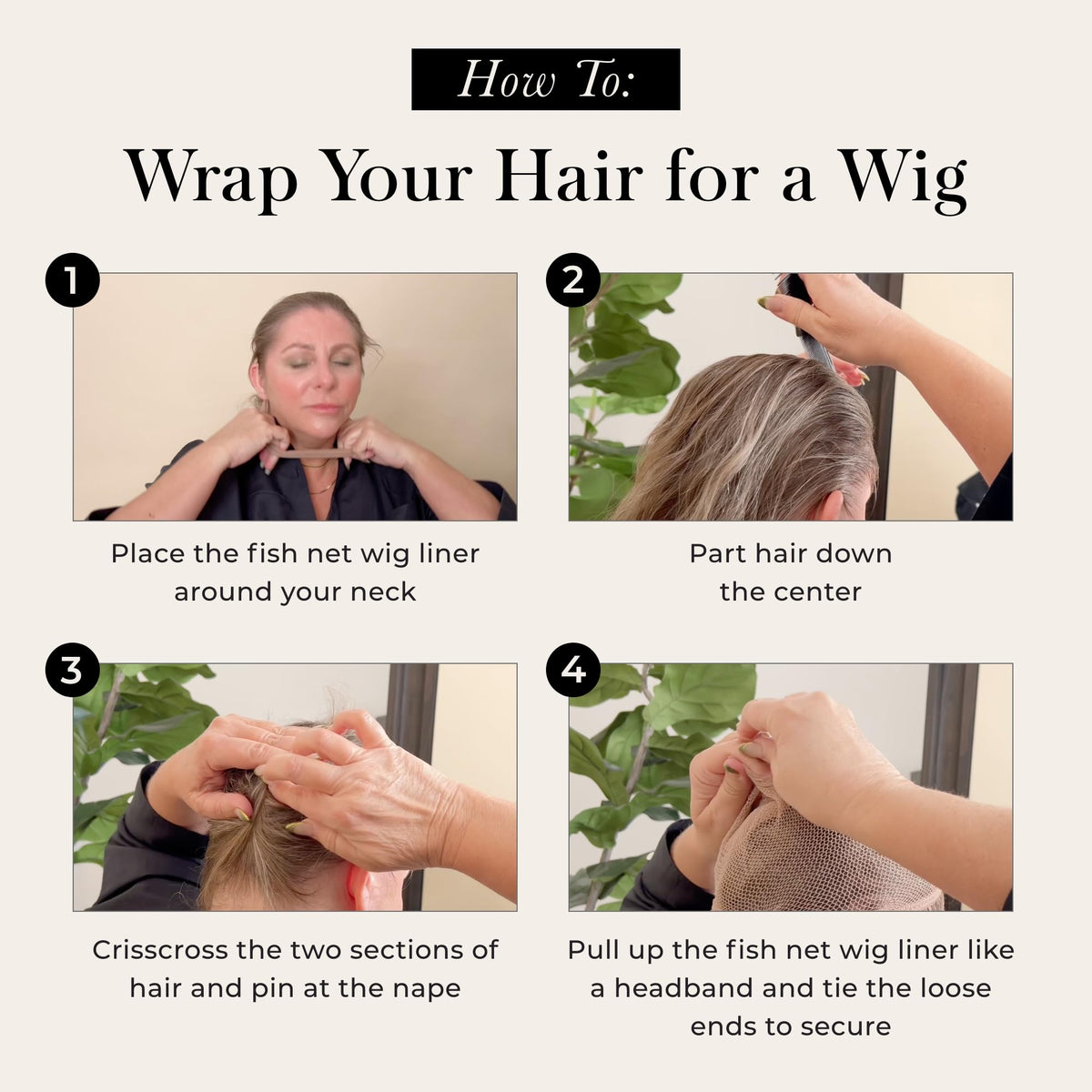 Jon Renau Fishnet Wig Liner, Package of 12, Wig Liner for Wrapping Longer Biological Hair and Hair Wrap for Wigs, Comfortable and Breathable Mesh Wig