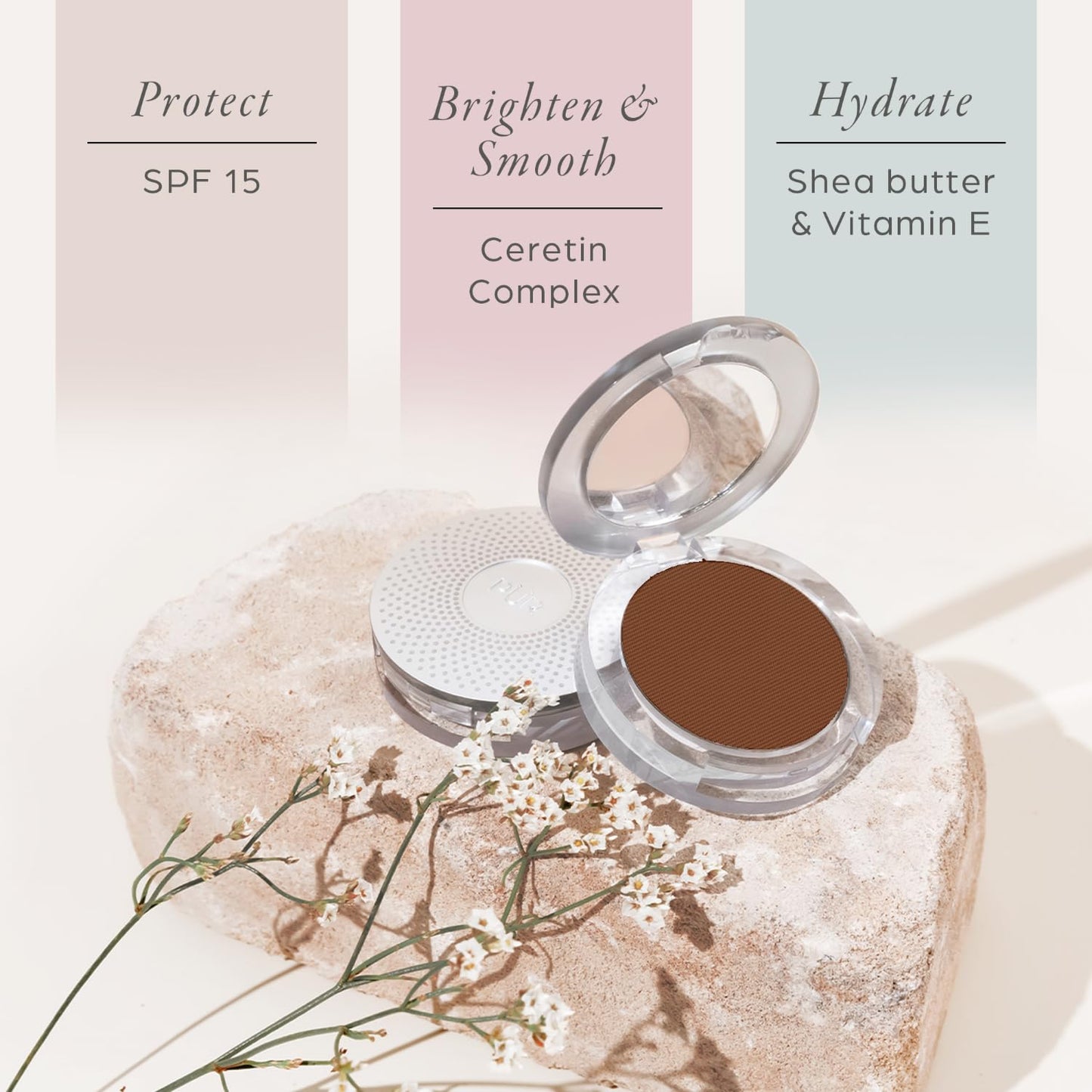 PUR Beauty 4-in-1 Pressed Mineral Makeup Powder Foundation with SPF 15 - Concealer & Finishing Compact Pressed Powder for Face - Buildable Medium to Beauty & Personal Care PÜR MINERALS