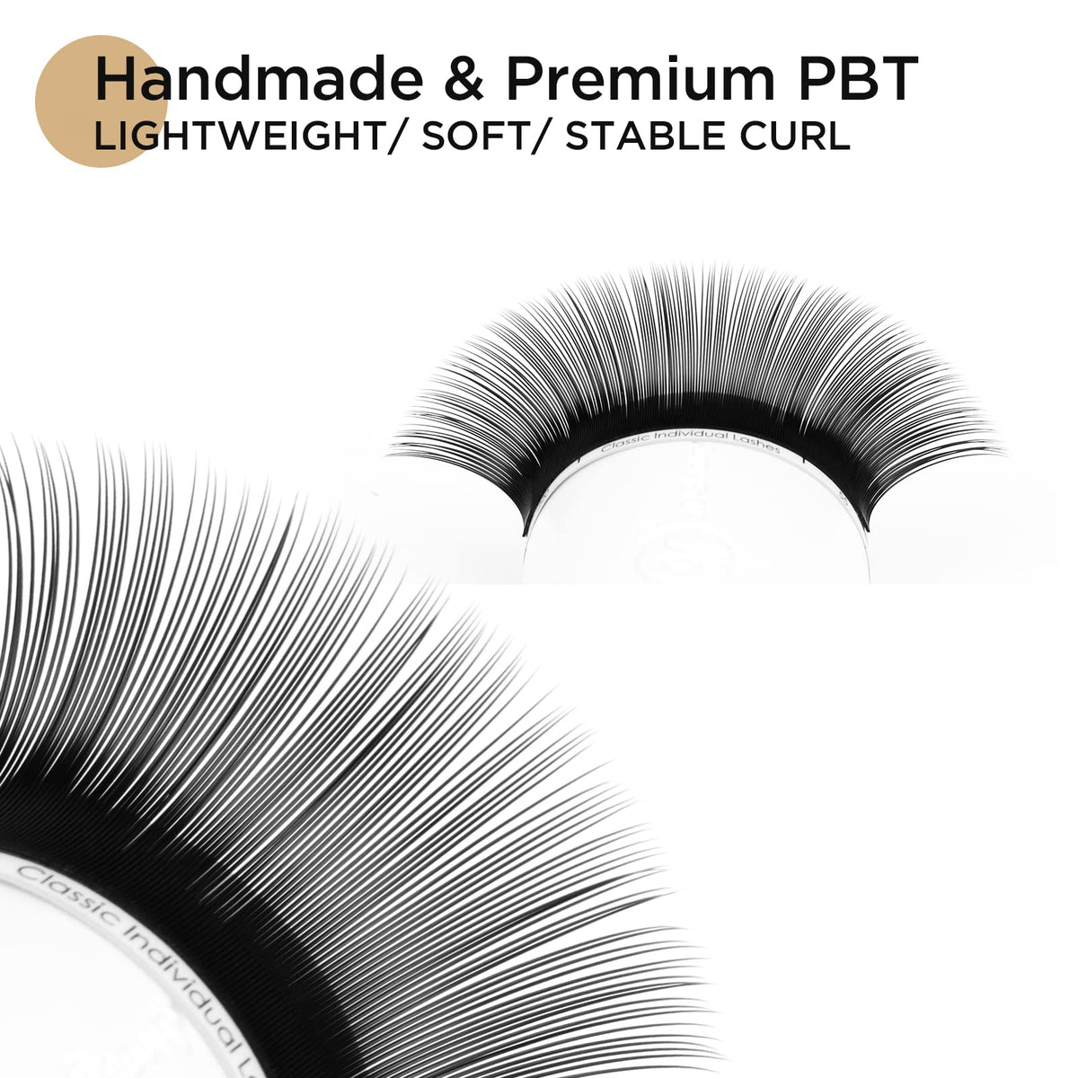 LASHVIEW Silk Fake Eyelash Extensions C Curl 13mm 0.20 Thickness Thick Lashes Semi-Permanent Eyelashes Natural Individual Application for Professional Beauty & Personal Care LASHVIEW