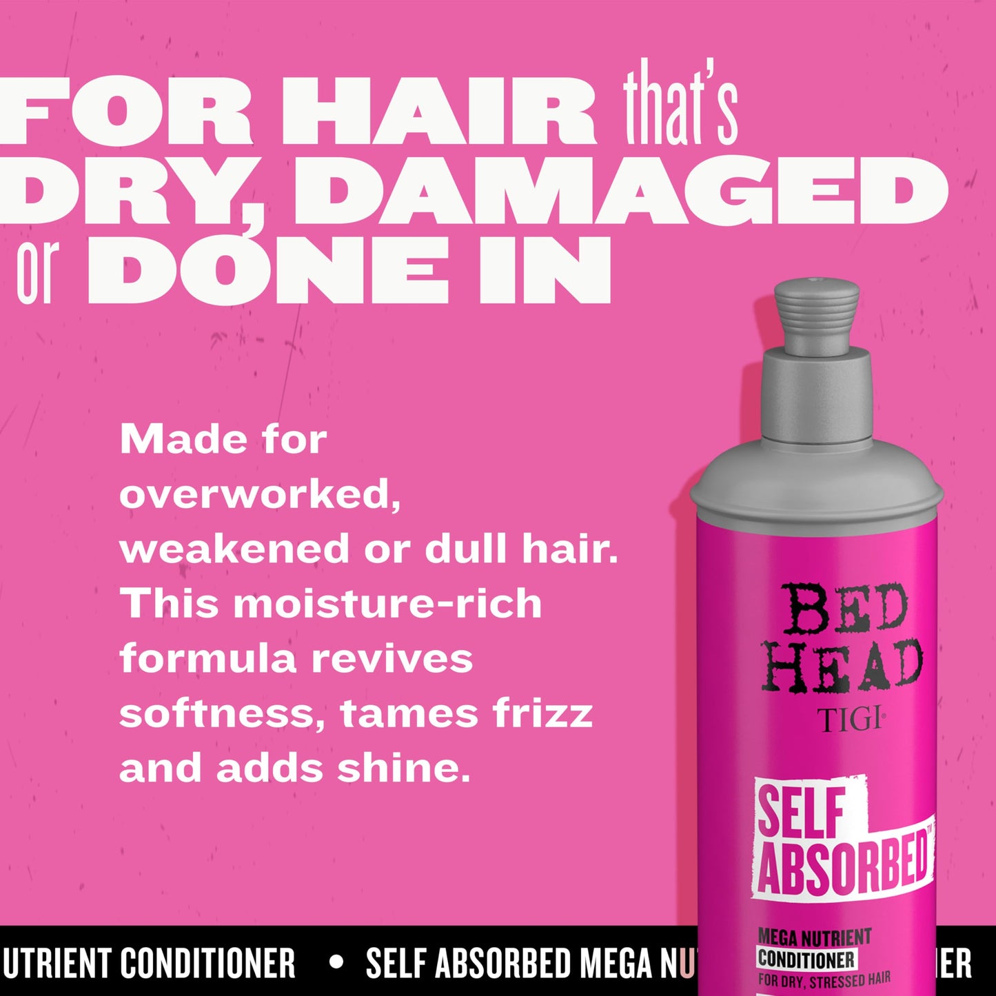Bed Head by TIGI Frizz Control Shampoo and Conditioner Set for Dry Hair, Self Absorbed Nourishing Hair Care to Visibly Repair and Strengthen Hair From Beauty & Personal Care TIGI