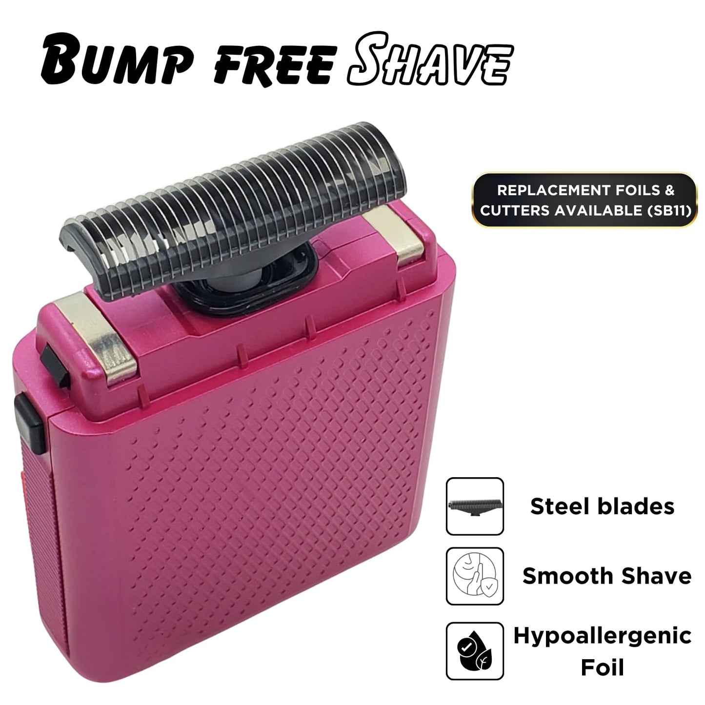 Supreme Trimmer Solo Single Foil Shaver for Pocket - 150 Min Runtime Cordless use, Powerful USB-C Mini Travel Razor for Professional & Home use Beauty and Personal Care Supreme Trimmer