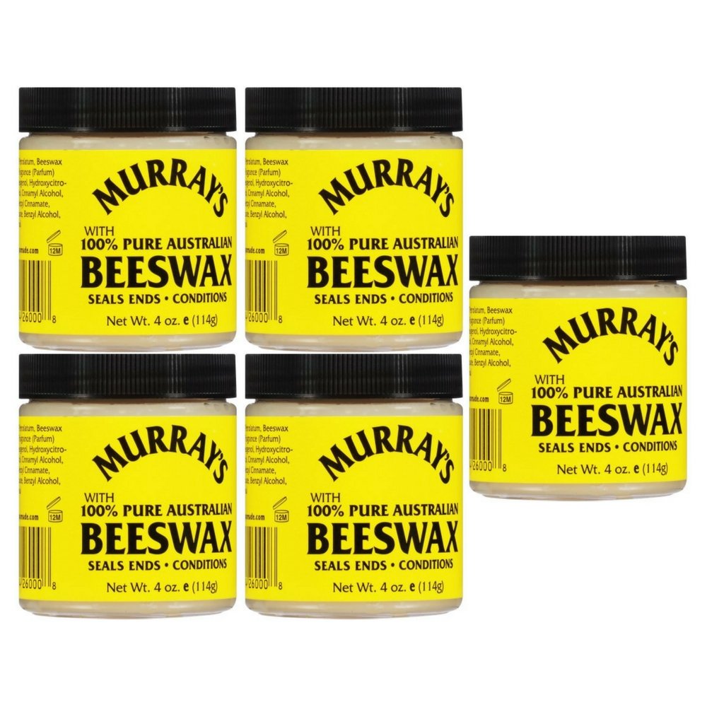 Murrays 100% Pure Beeswax 4 oz (5 pack) Beauty & Personal Care Murrays