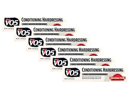 Alberto VO5 Conditioning Hairdressing for Gray/White/Silver Blonde Hair, 1.5-Ounce Tubes (Pack of 6) Beauty & Personal Care Alberto VO5