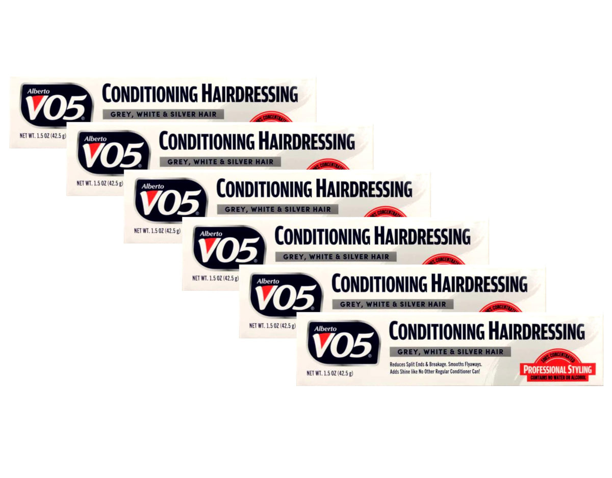 Alberto VO5 Conditioning Hairdressing for Gray/White/Silver Blonde Hair, 1.5-Ounce Tubes (Pack of 6) Beauty & Personal Care Alberto VO5