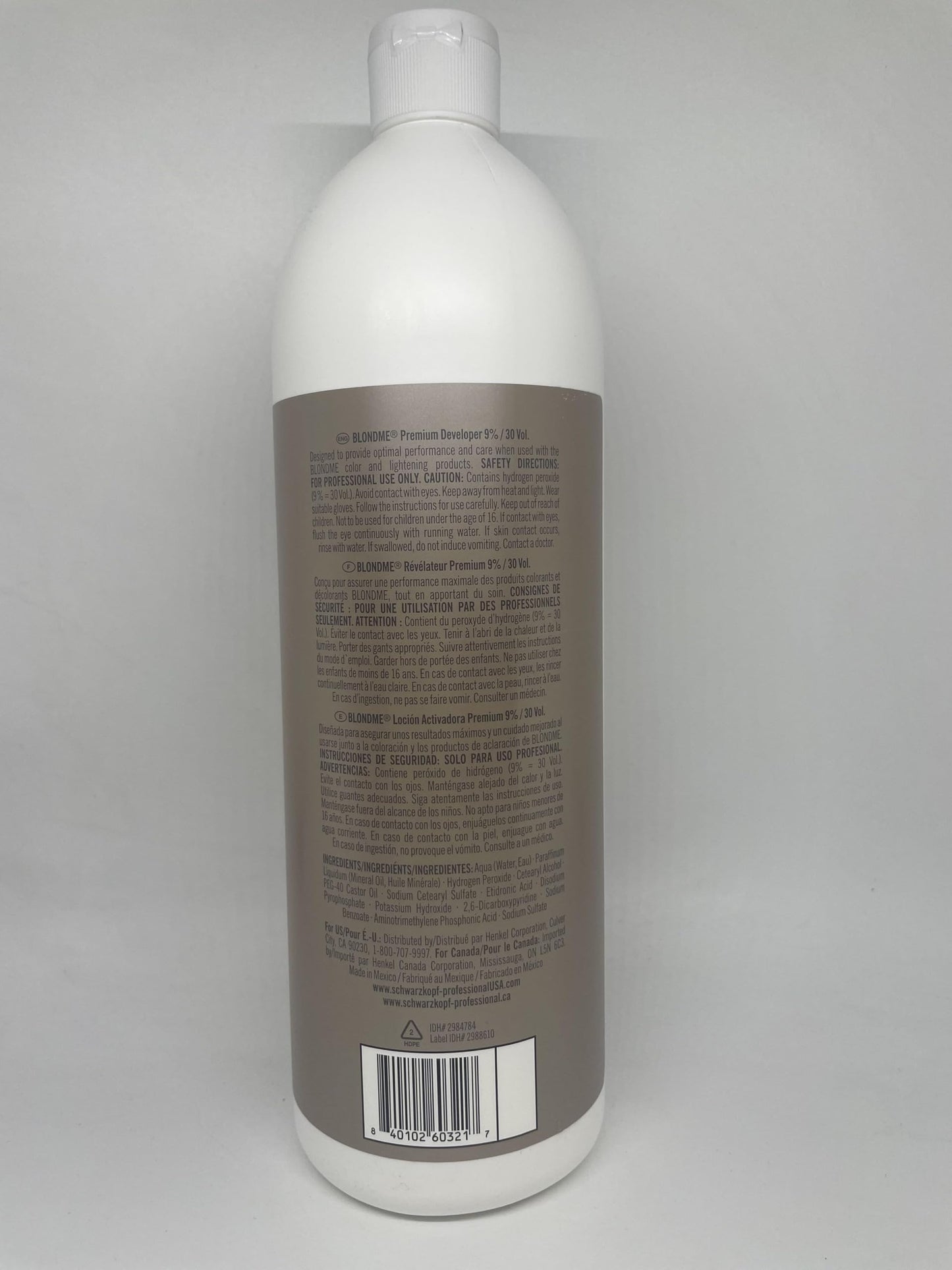 Blonde Me Lightener 9+ Bleach 450g with Blonde Me 9% / 30 Volume Developer 1L and Pin Tail Comb - Professional Hair Bleach Kit for Maximum Lift Beauty & Personal Care M Hair Designs