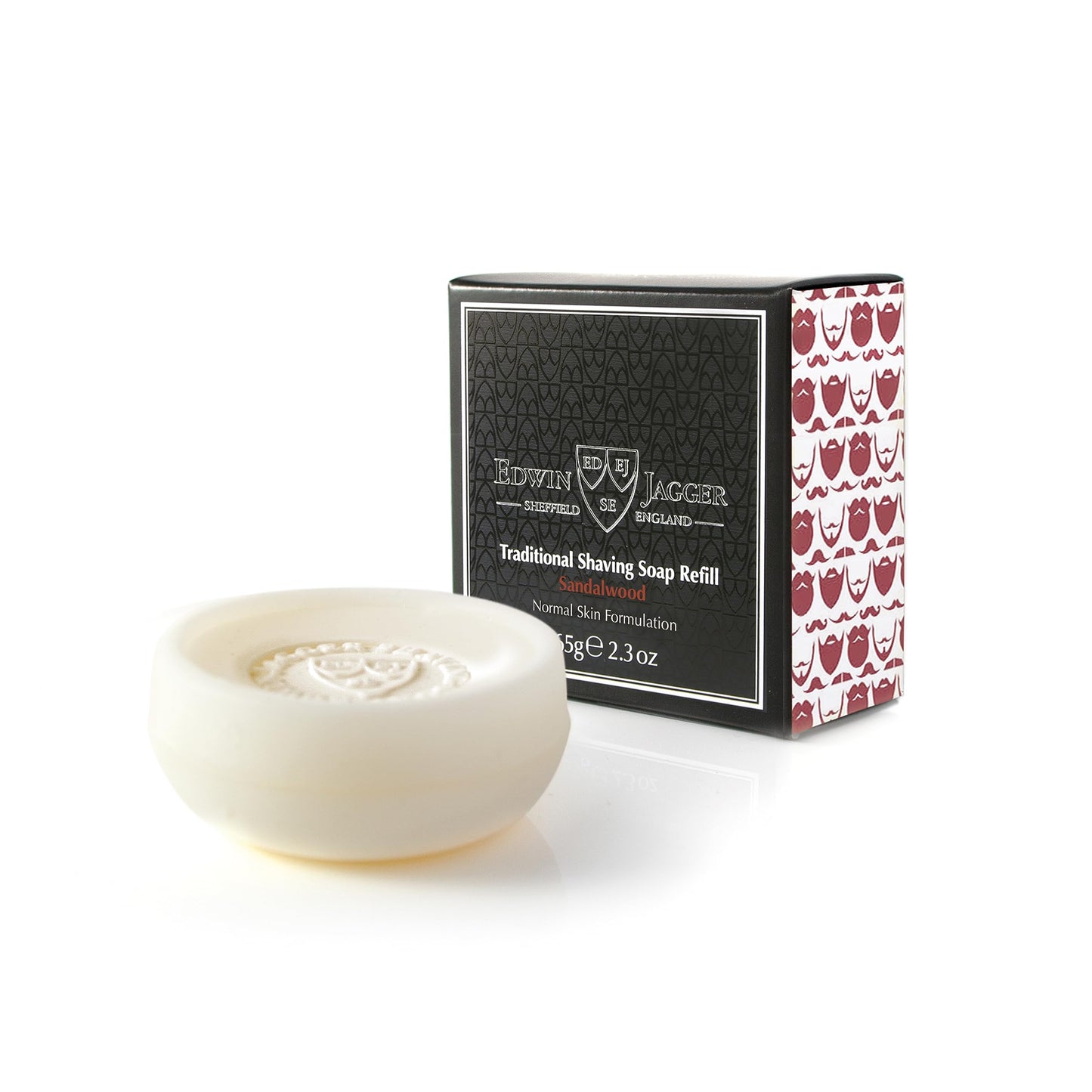 Edwin Jagger SSSW Sandalwood 99.9% Natural Traditional Shaving Soap 2.3 oz Refill Beauty and Personal Care Edwin Jagger