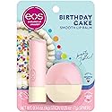 eos Natural Shea Lip Balm- Birthday Cake, All-Day Moisture Lip Care Products, 0.39 oz Beauty & Personal Care eos