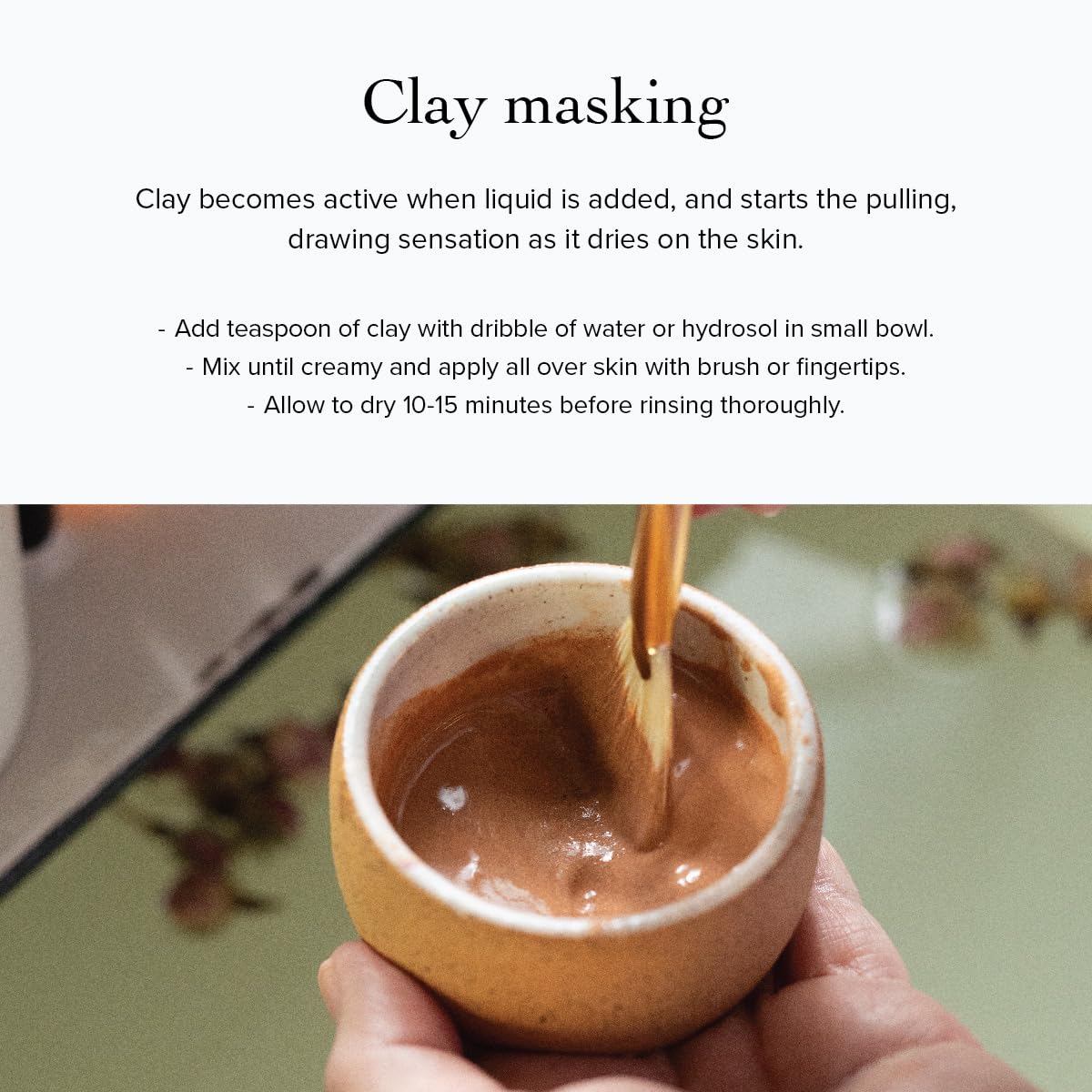 evanhealy French Rose Clay Face Mask | Exfoliating for Sensitive Skin Face Mask | Pore Minimizer Pink Clay Mask | Cleansing Rhassoul Beauty & Personal Care evanhealy