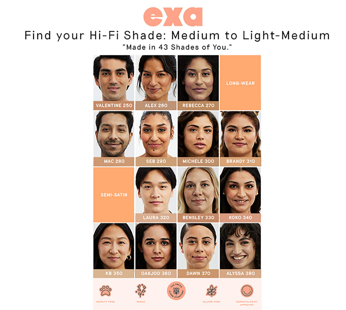 Exa Beauty - Natural High Fidelity Foundation | Clean, Vegan, Cruelty-Free Makeup (Bensley 330)