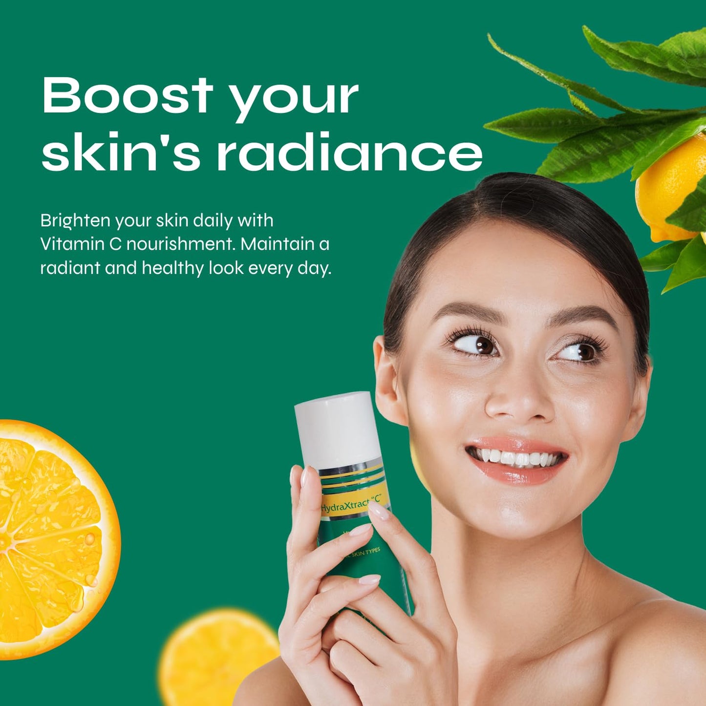 Dinur Cosmetics HydraXtract Vitamin C Moisturizer Decreases Aging Pump Up the Skin Improves Skin Smoothness & Firmness 1.7 oz. 50 ml Beauty & Personal Care Dinur Cosmetics