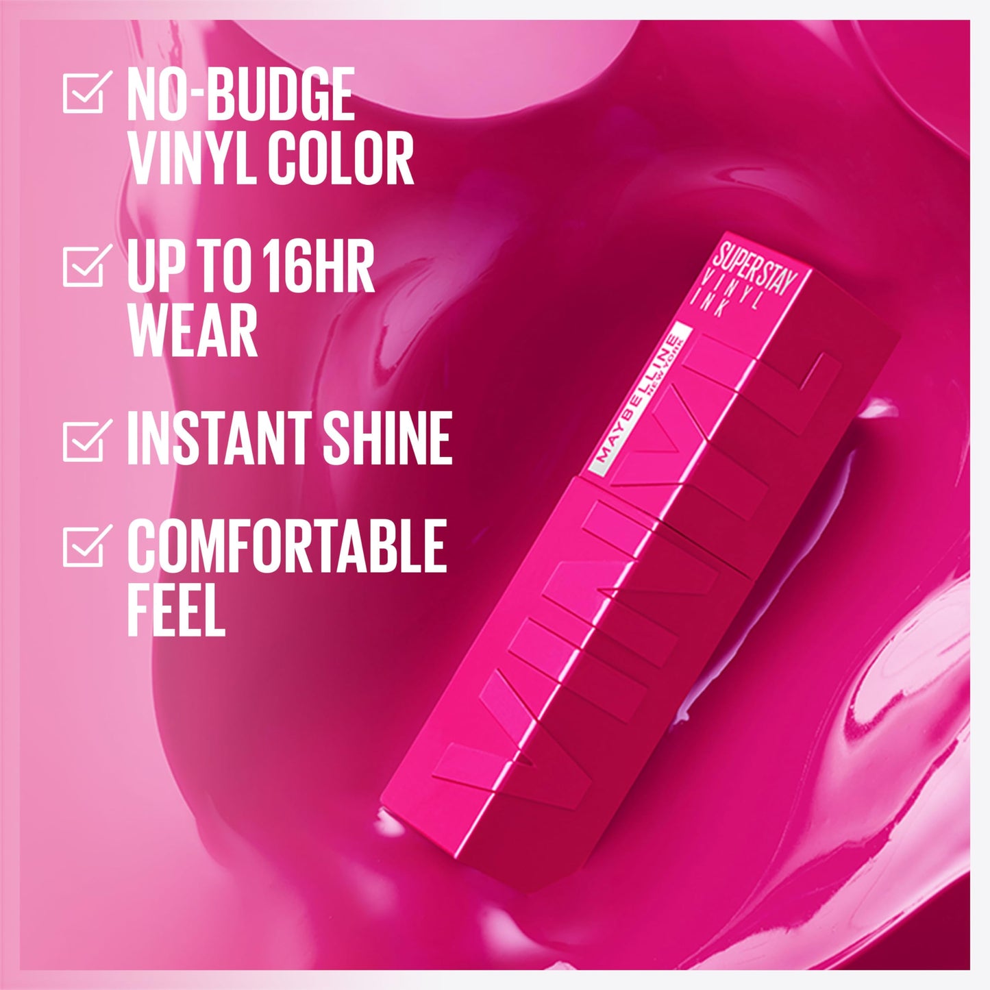 MAYBELLINE Super Stay Vinyl Ink Longwear No-Budge Liquid Lipcolor Make Up, Highly Pigmented Color and Instant Shine, Sultry, 1 Count Beauty & Personal Care MAYBELLINE