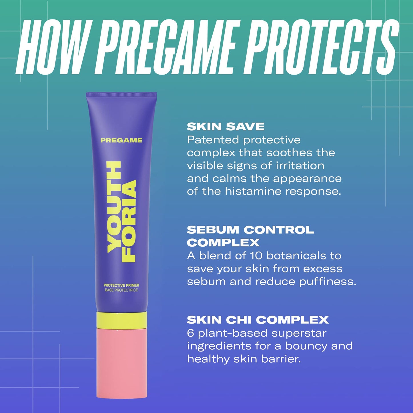 Youthforia Pregame Primer, Daily Protective, Hydrating Face Primer, Grips Makeup & Locks In Moisture For A Soft-Radiant Glow, Vegan & Cruelty-Free Beauty & Personal Care Youthforia
