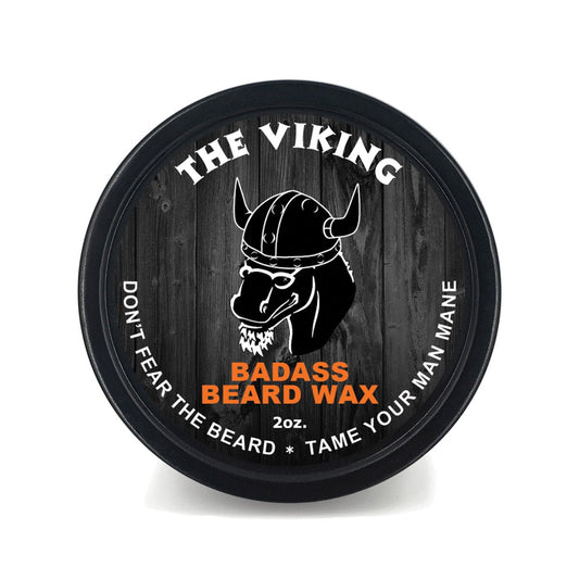 Badass Beard Care Beard Wax For Men - The Viking, 2 oz - Softens Beard Hair, Leaves Your Beard Looking and Feeling More Dense Beauty and Personal Care Badass Beard Care