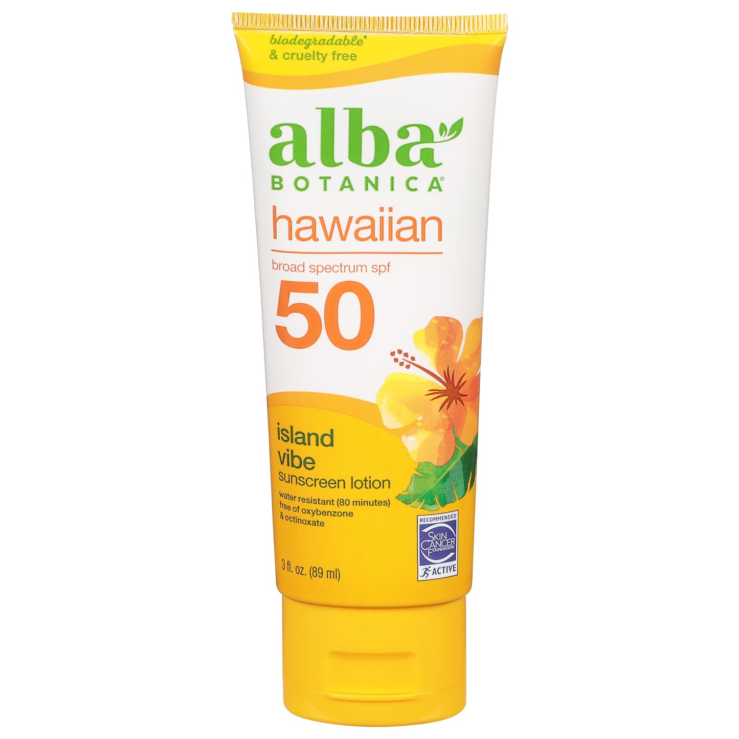Alba Botanica Sunscreen Lotion, SPF 50, Island Vibe, 3 Oz Beauty & Personal Care Alba Botanica
