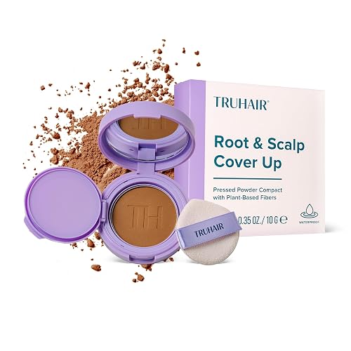TRUHAIR Root & Scalp Cover Up Pressed Powder Compact, Waterproof, Weightless Hair Coverage & Bald Spot Concealing, Root Touch Up Hair Color for Gray Beauty & Personal Care Truhair