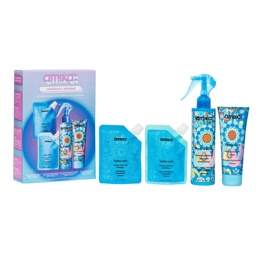 amika moisture-minded hydration routine set | gift set for dry hair, TSA travel approved Beauty & Personal Care Amika