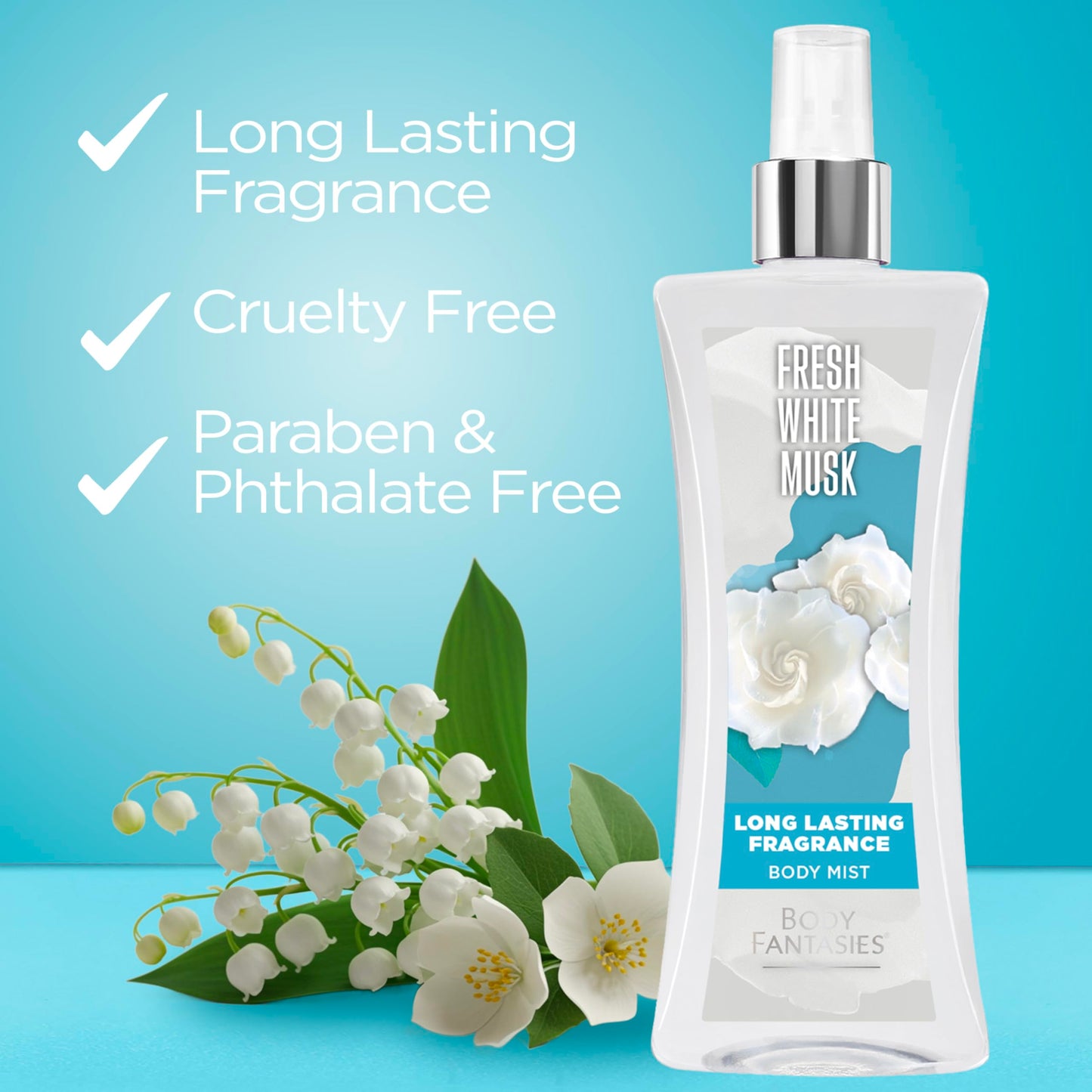 Body Fantasies Signature Fragrance Body Spray, Fresh White Musk, 8 Fluid Ounce Beauty & Personal Care Body Fantasies
