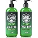 Viking Revolution Tea Tree Shampoo and Conditioner Set - Hydrates, Moisturizes & Soothes Dry and Itchy Scalps - With Natural Tea Tree Oil - 17 oz Beauty & Personal Care Viking Revolution