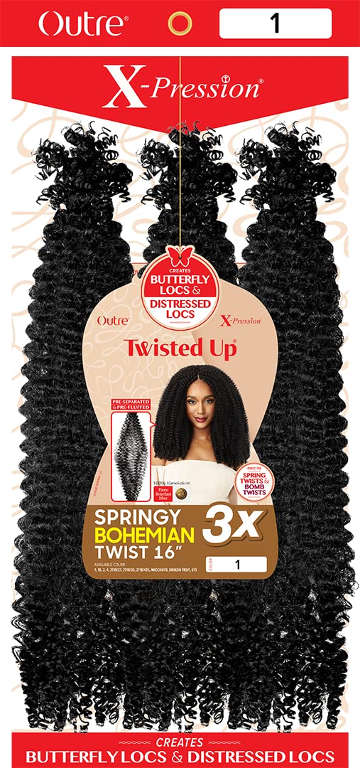 Outre Xpression Twisted Up Springy Bohemian Twist 3X (16", 1)